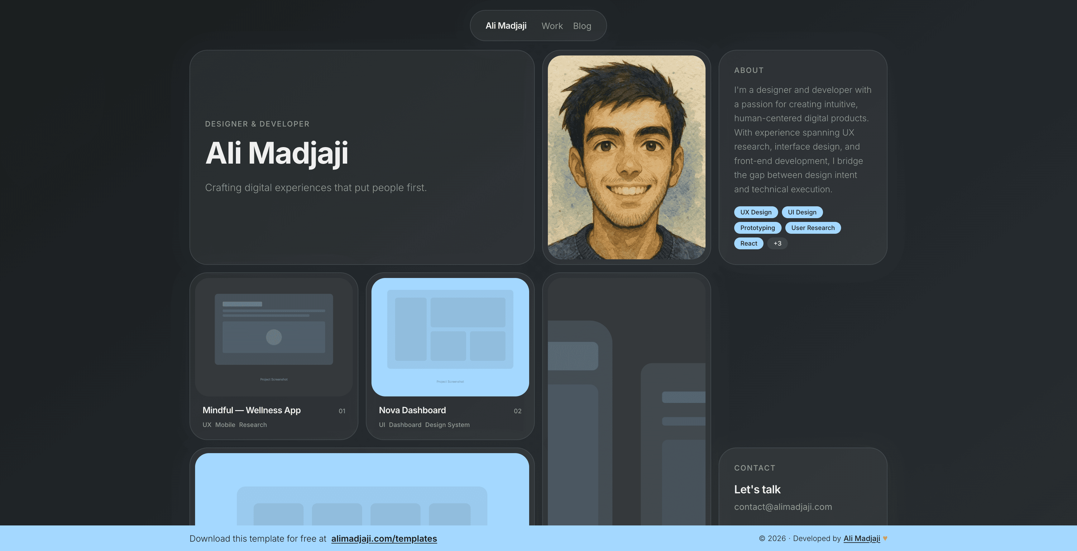 Minimal Portfolio Template